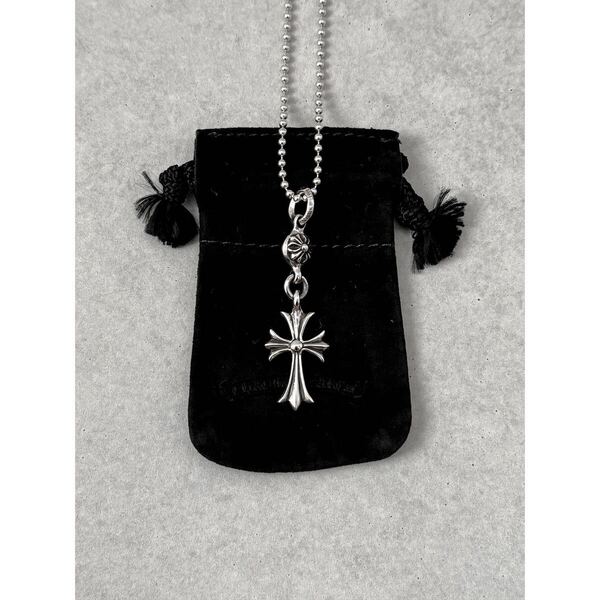 インボイス原本 クロムハーツ 1ボールタイニーCHクロスチャーム chrome hearts ネックレス ペンダント ボールチェーン ワンボール 新品