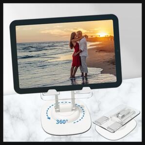 【開封のみ】Tomorio ★iPadスタンド スマホ タブレット卓上 人間工学 アルミ製 コンパクト スマホホルダー 軽量小型 滑り止め 安定性