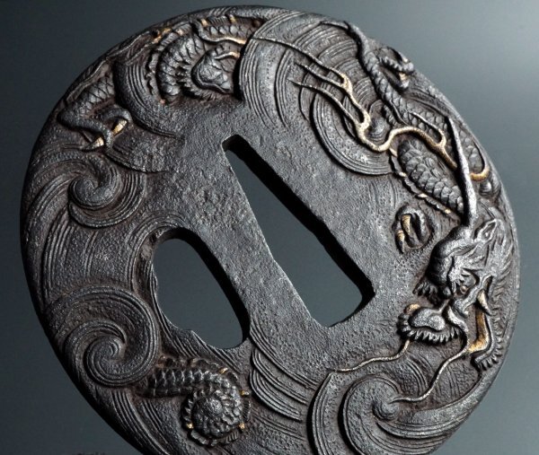 鉄鍔 図柄不明 江戸時代 35