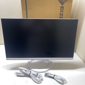【美品・使用641h】EIZO EV2480-WT ホワイト USB-C対応 23.8型 IPSモニター 箱・ケーブル付属