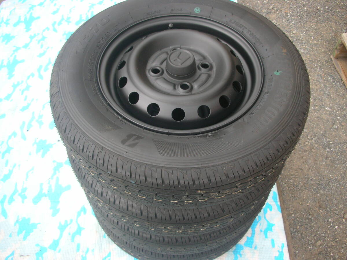 ホンダバモス純正ホイール＋ダンロップ145R12タイヤ4本セット★手渡しのみ ホンダバモス純正ホイール＋ダンロップ145R12タイヤ4本セット