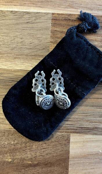 送料無料 CHROME HEARTS クロムハーツ CUFFLINKS / PAIR SMALL DAGGER カフリンクス カフス ペア スモールダガー インボイス原本付