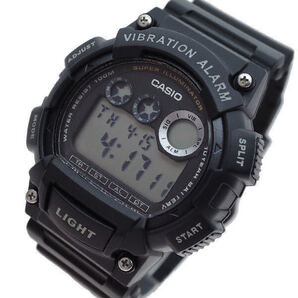 【新品・箱なし】カシオ CASIO 腕時計 メンズ W-735H-1AV クォーツ ブラック
