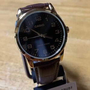 【新品】【箱無し】カシオ CASIO ベーシック クオーツ メンズ 腕時計 MTP-V001GL-1B ブラック ブラック