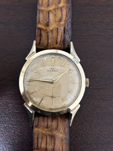 OH済み omega Cal.410 14kgf スモセコ 手巻き オメガ14K Gold Filled(金張り)