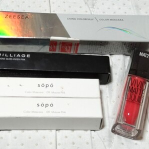 新品未使用 コスメ5点 マスカラ 口紅 グロス メイベリン