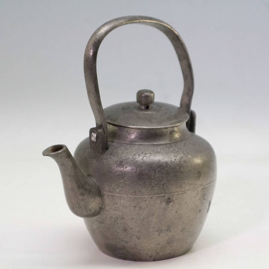 【 錫製鳳首口水注 】　珍　中華古玩　経世紀品　　Ｉ0622Ｇ Yahoo!オークション -「錫 水注」(錫製) (金属工芸)の落札相場