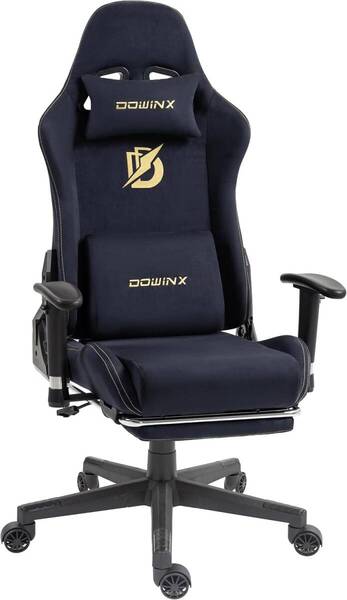LS-6668D-01ゲーミングチェア ファブリック 通気性 170°リクライニング オットマン付き ロッキング オフィスチェア