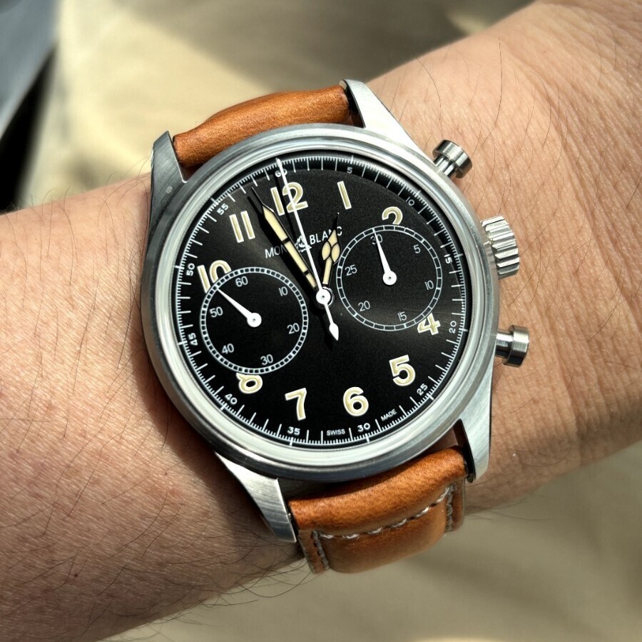 MONTBLANC 自動巻きクロノグラフ腕時計 Yahoo!オークション -「モンブラン 時計 クロノグラフ」の落札