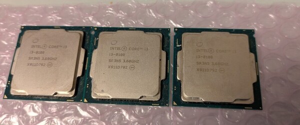 CPU Intel Core i3 8100 3.60GHz SR3N5 3個 管33MN