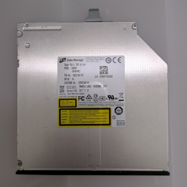 DVDスーパーマルチドライブ GUD0N 9.5mm SATA 富士通 LIFEBOOK A577/RX 等 2017年 管GH55