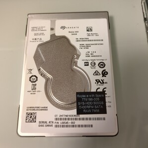 【即決】 SEAGATE 2.5インチ HDD 7.5mm 500GB ST500LM030 中古 正常 1291時間 管MN82
