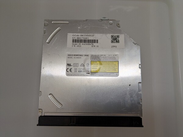 DVDマルチドライブ DU-8AESH 9.5mm 東芝 dynabook B55 B75 B65 B65/M 等 2017年 管62MT