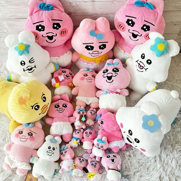 おぱんちゅうさぎ んぽちゃむ ぬいぐるみ 23点セット まとめ売り タグあり多数 未使用品 大量 23