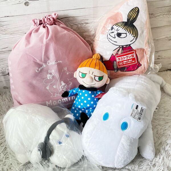 ムーミン 全品タグ付き新品未使用 未開封あり リトルミイ ラストワン賞 一番くじ ヘッドホンぬいぐるみ 5点セット まとめ売り 500