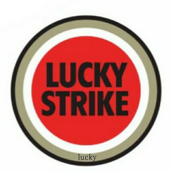 ヴィンテージ レトロ 転写 ステッカー 車 カッティングステッカー シール シート デカール LUCKY STRIKE 煙草 タバコ ロゴ 装飾 luk268