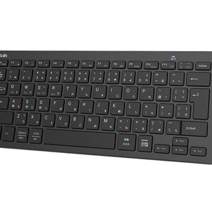 キーボード ワイヤレス bluetooth 小型 キーボード JIS基準ブラック