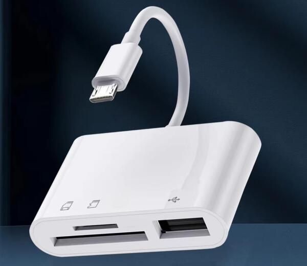 新品・即日発送 Micro USB カードリーダー 3in1 USB/SD/TF