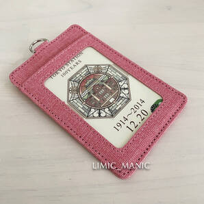カードケース パスケース 定期入れ ピンク クリア窓付き 社員証 ICカード 社員ID セキュリティ