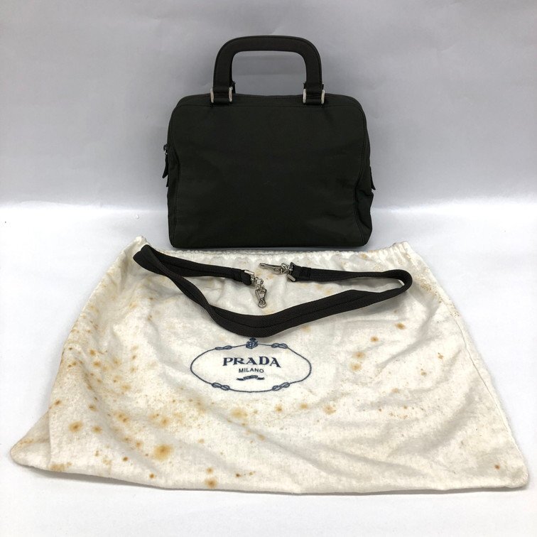 PRADA ショルダーストラップロゴ入りミニハンドバッグ Yahoo!オークション -「プラダ ショルダー ストラップ」の落札