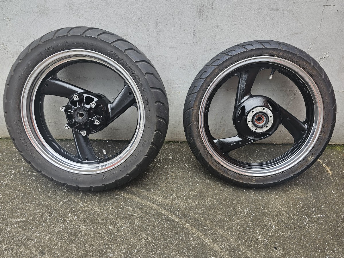 XJR400 リアホイール 白 R-72 ヤマハ 純正 中古 バイク 部品 4HM