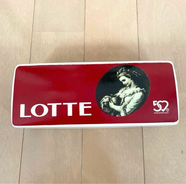 ロッテ☆LOTTE 50周年記念オルゴール 陶器製小物入れ 非売品