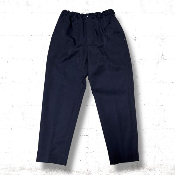 極美品 23SS neighborhood テーパード パンツ スラックス ネイバーフッド 黒色 ブラック Mサイズ タック ルード 231AQNH-PTM04