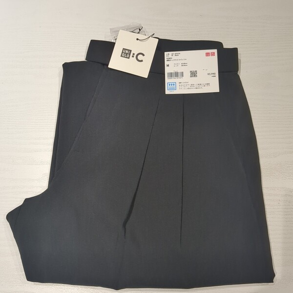【新品M】ユニクロC タックワイドパンツ