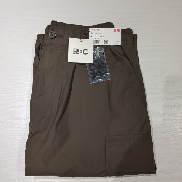 【新品M】ユニクロC ワイドフィットカーゴパンツ