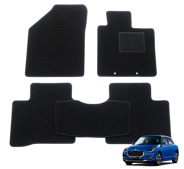 スズキ スイフト ZCEDS ZDDDS ZDEDS R5/12~ 専用 フロアマット ブラック 日本製 カーマット 黒 社外品 / B 006-29-6 NF*