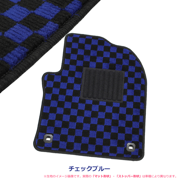 ホンダ N-BOX N-BOXカスタム JF3 JF4 1列目ベンチシート フロアマット チェックブルー 日本製 社外品 / 在庫有 701-16-7 NF*