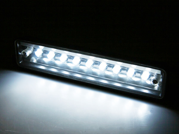 ジムニー JA11W JA12W JA22W JB23W 他 移設用 9連 LED ナンバー灯 ライセンスランプ ホワイト 汎用 防水 スズキ / 158-55 PP *