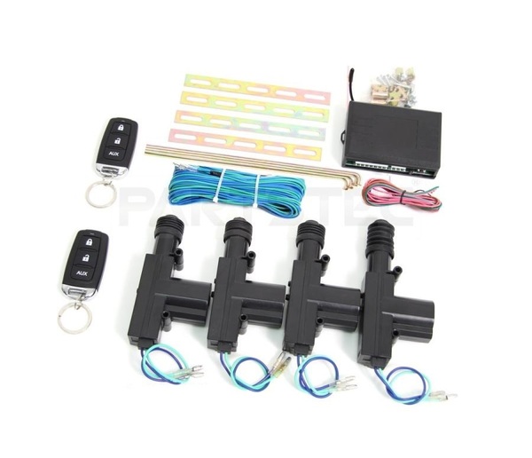 キーレスエントリーキット アクチュエーター付 12V 汎用 後付け アンサーバック 社外品 キーレス用 集中ドアロック / 147-18 NA*