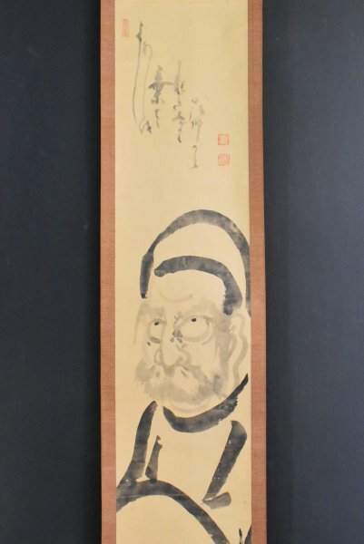 白隠 達磨 自画賛 印刷工芸品 日本画 掛け軸 掛軸 Yahoo!オークション -「白隠 達磨」の落札相場・落札価格