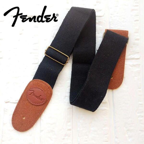 【未使用】Fender フェンダー ギター ベース ストラップ 黒
