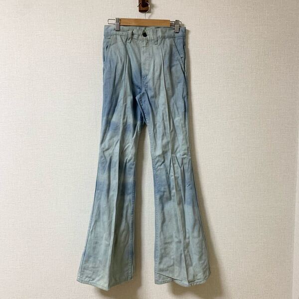 70s 70年代 levis リーバイス 677 ベルボトム ウエスト68cm 珍品 レア デニム 古着 vintage ヴィンテージ ビンテージ オールド フレア