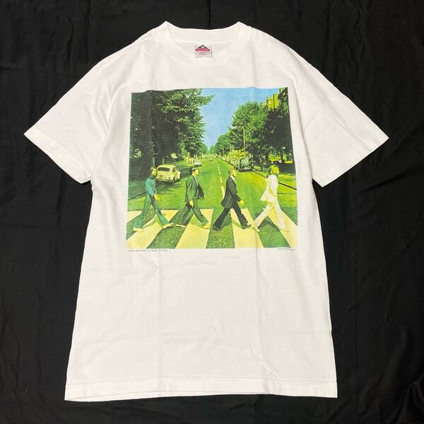 90s 90年代 The Beatles vintage tee Tシャツ ヴィンテージ t0605 ビートルズ 古着 ビンテージ ジョンレノン アビーロード alstyle