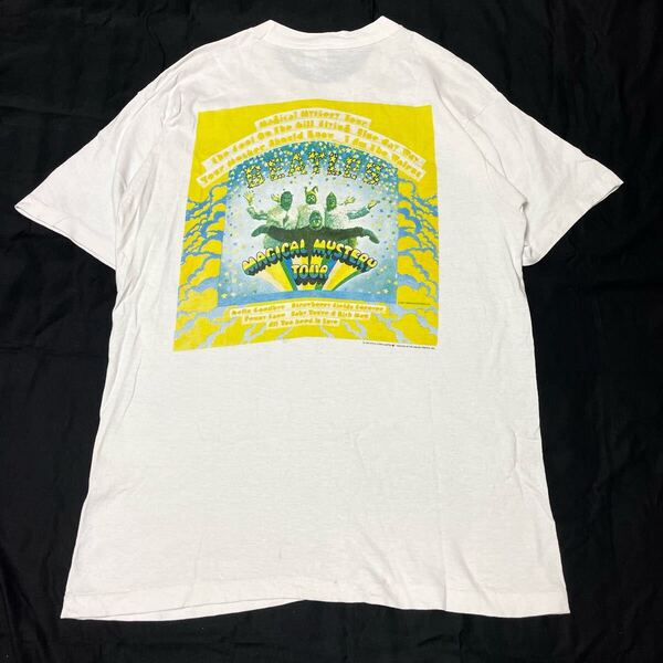 90s 90年代 The Beatles vintage tee Tシャツ ヴィンテージ t0607 usa製 アメリカ製 ビートルズ 古着 ビンテージ ジョンレノン フルーツ