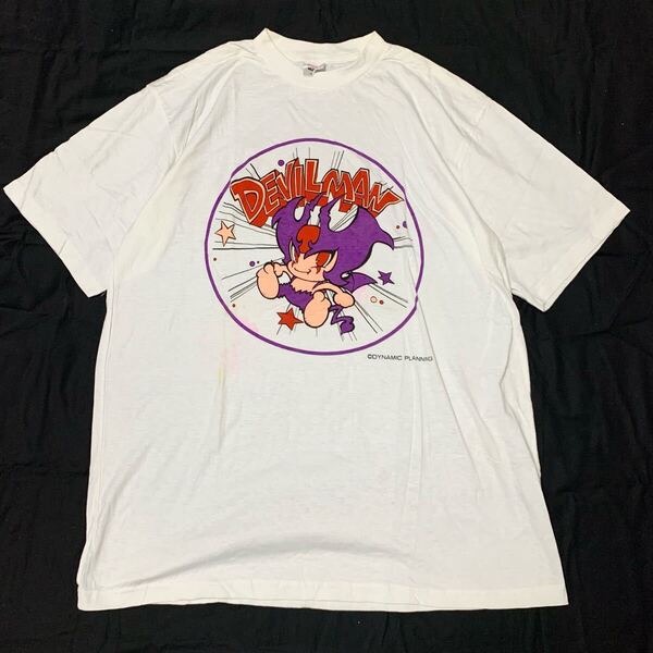 90年代 90s デビルマン Tシャツ 古着 vintage ヴィンテージ t0620 ビンテージ アニメ anime 漫画 manga 景品 当時物 tee 永井豪 プライズ品