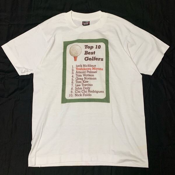 90s 90年代 ゴルフ Tシャツ vintage tee ヴィンテージ t0624 古着 ビンテージ フルーツオブザルーム アメリカ古着 usa製 アメリカ製
