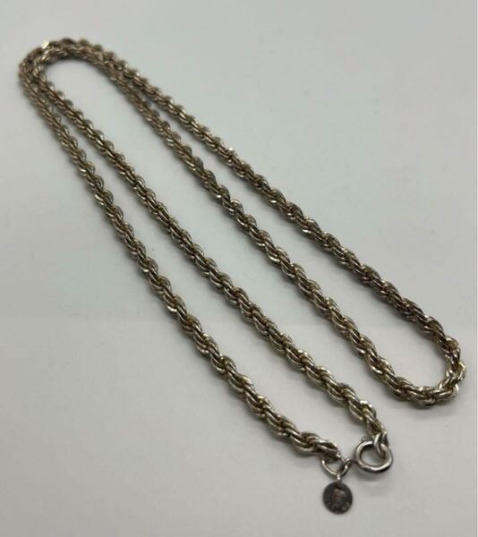 ティファニー TIFFANY ツイスト スクリューチェーン ロングネックレス ビンテージ シルバー 激レア SILVER