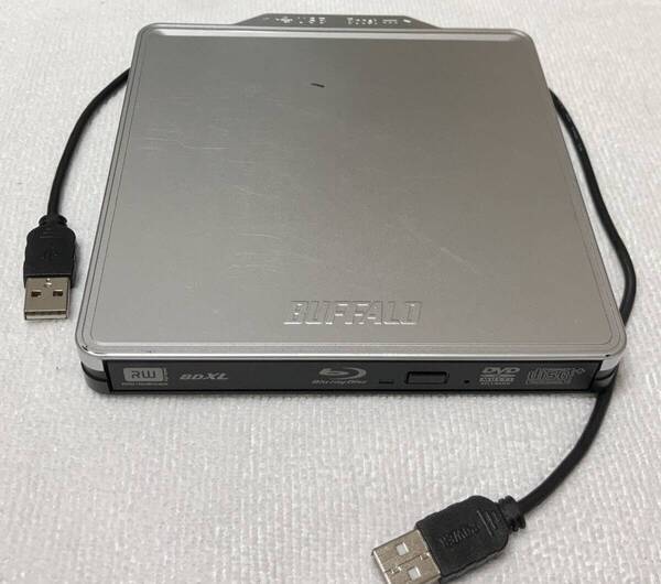 バッファロー BRXL-PC6VU2-SVC(USB接続 BDXL対応 ポータブルBlu-rayドライブ、色:シルバー)
