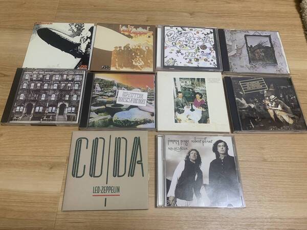 日本国内版CD LED ZEPPELIN オリジナルアルバム9枚セット と page & plant No Quarter 全10枚 レッド ツェッペリン