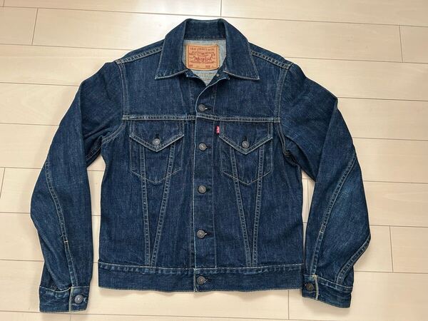 送料無料 濃紺 復刻 リーバイス Gジャン 557 サイズ36 ビッグE Levi''s 日本製 4th 3rd BIGE 96年製 デニムジャケット サード 71557 BIGE