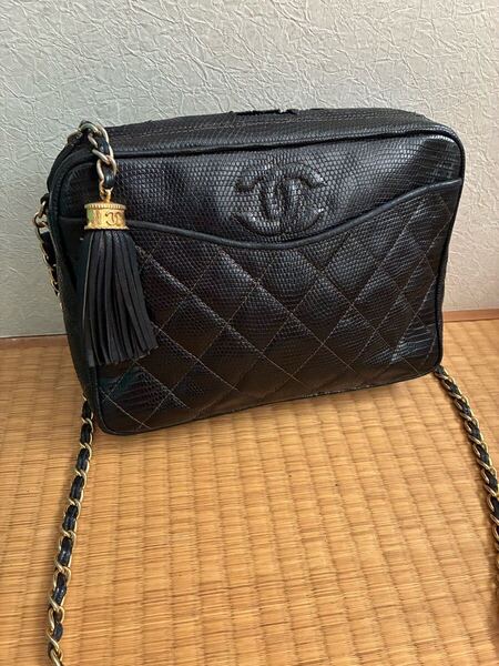 シャネル CHANEL フリンジ マトラッセ チェーン ショルダーバッグ