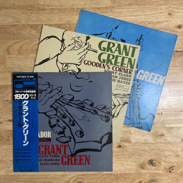 LP 即決 ブルーノート世界初登場 グラント・グリーン A.Warholジャケの人気タイトル3枚コンプ!! GRANT GREEN Matador/Gooden's Corner/Oleo