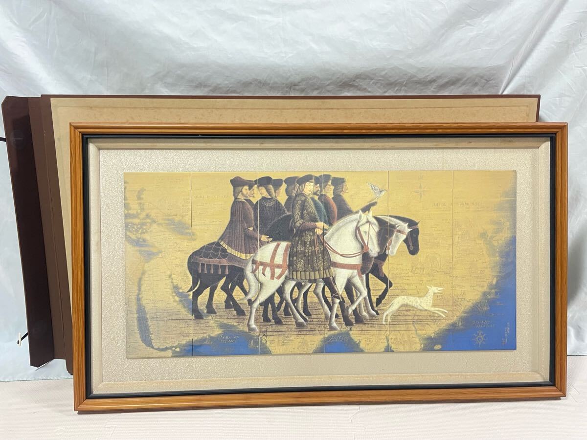 平山郁夫、陶版、美術陶版画 平山郁夫 唐三彩ロバ 平山郁夫、陶版、美術陶版画 平山郁夫 唐三彩ロバ 平山郁夫、陶