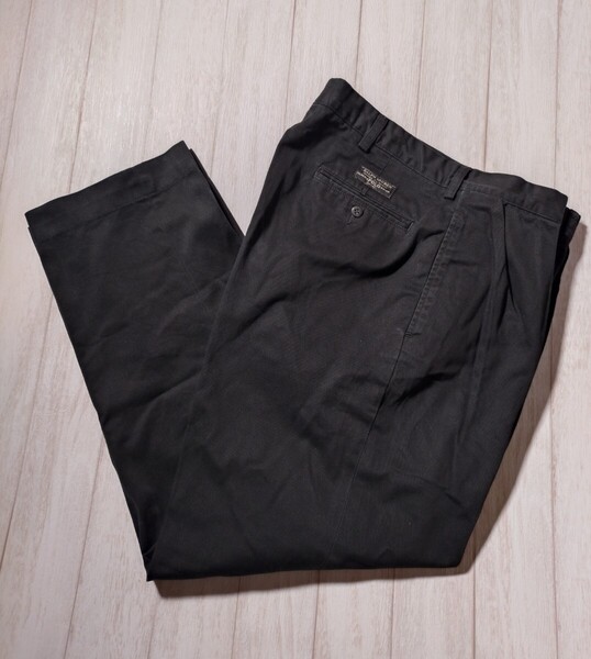 90s RalphLauren ラルフ アンドリューパンツ 黒 ブラック W36 検索 RRL ポロチノ ワークパンツ ヴィンテージ スラックス 古着 アメカジ