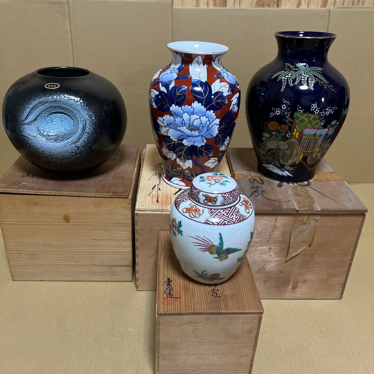 飾り壺 共箱付き 2025年最新】Yahoo!オークション -飾壺(九谷)の中古品・新品・未