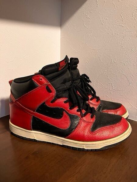 NIKE ナイキ DUNK ダンク HIGH ハイ ブルズカラー 赤 黒 28cm